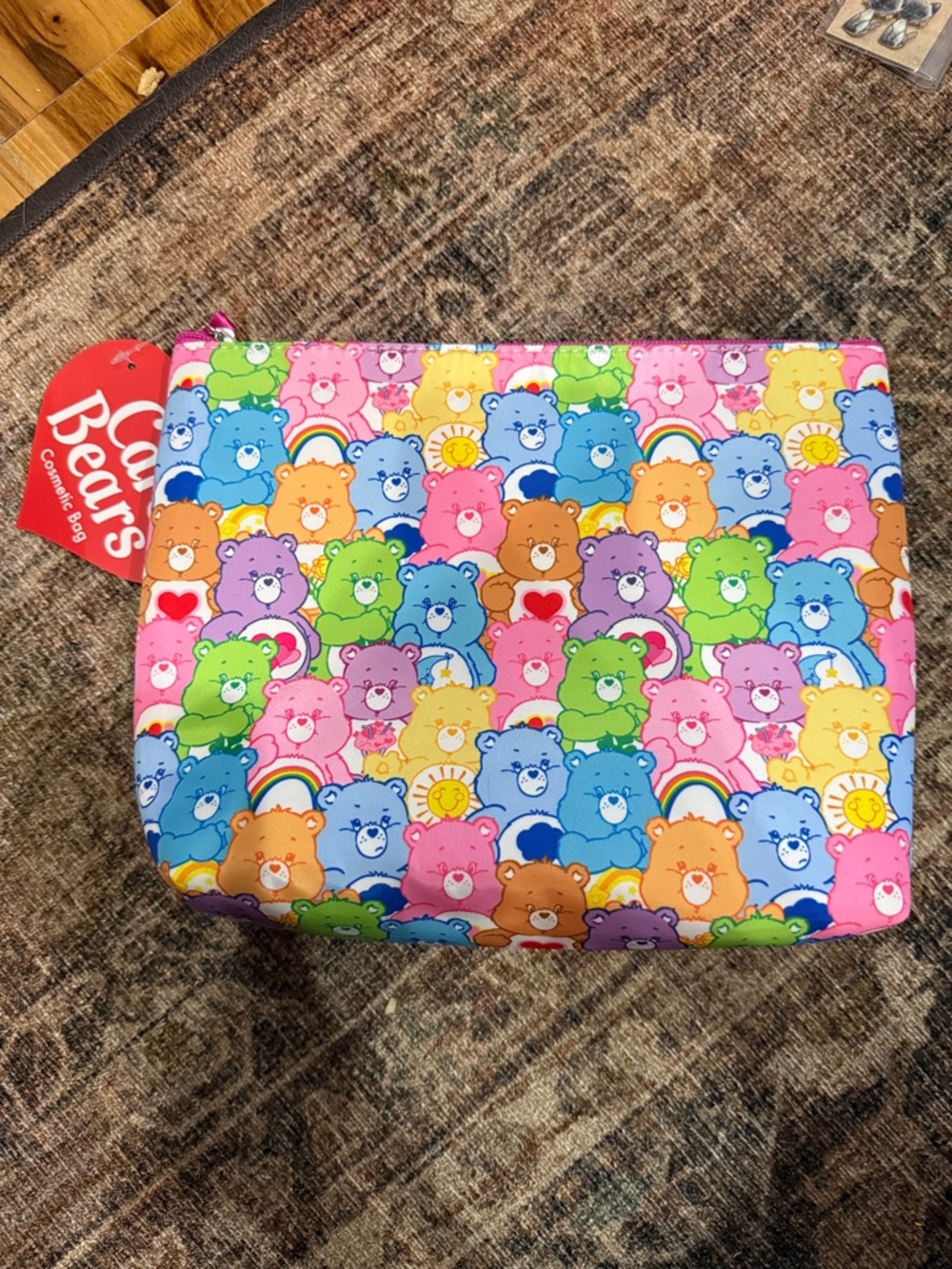 NWT Care Bears Rainbow Bear Zip Pouch - Picture 3 of 3